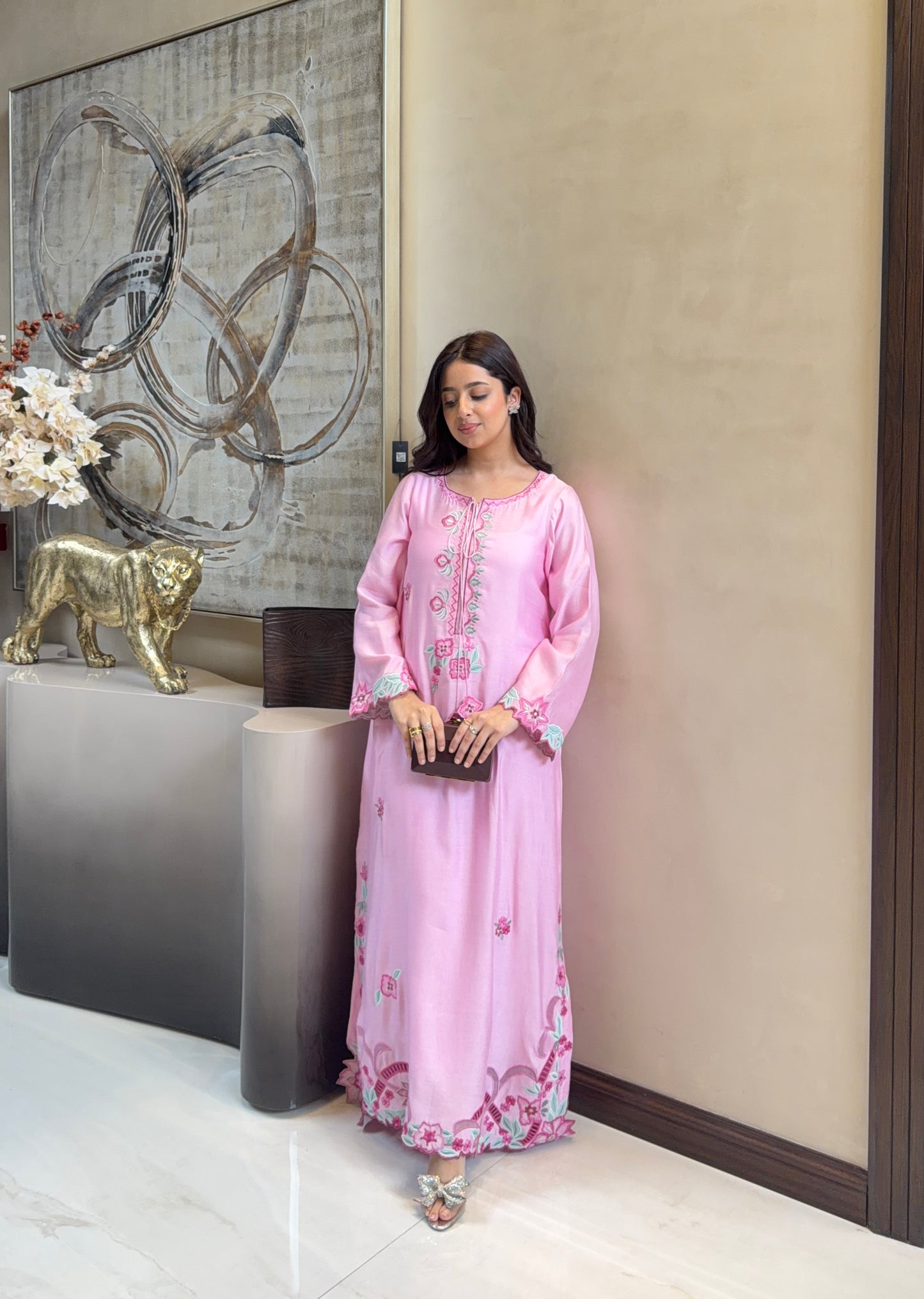 Rosa Luxe Kaftan