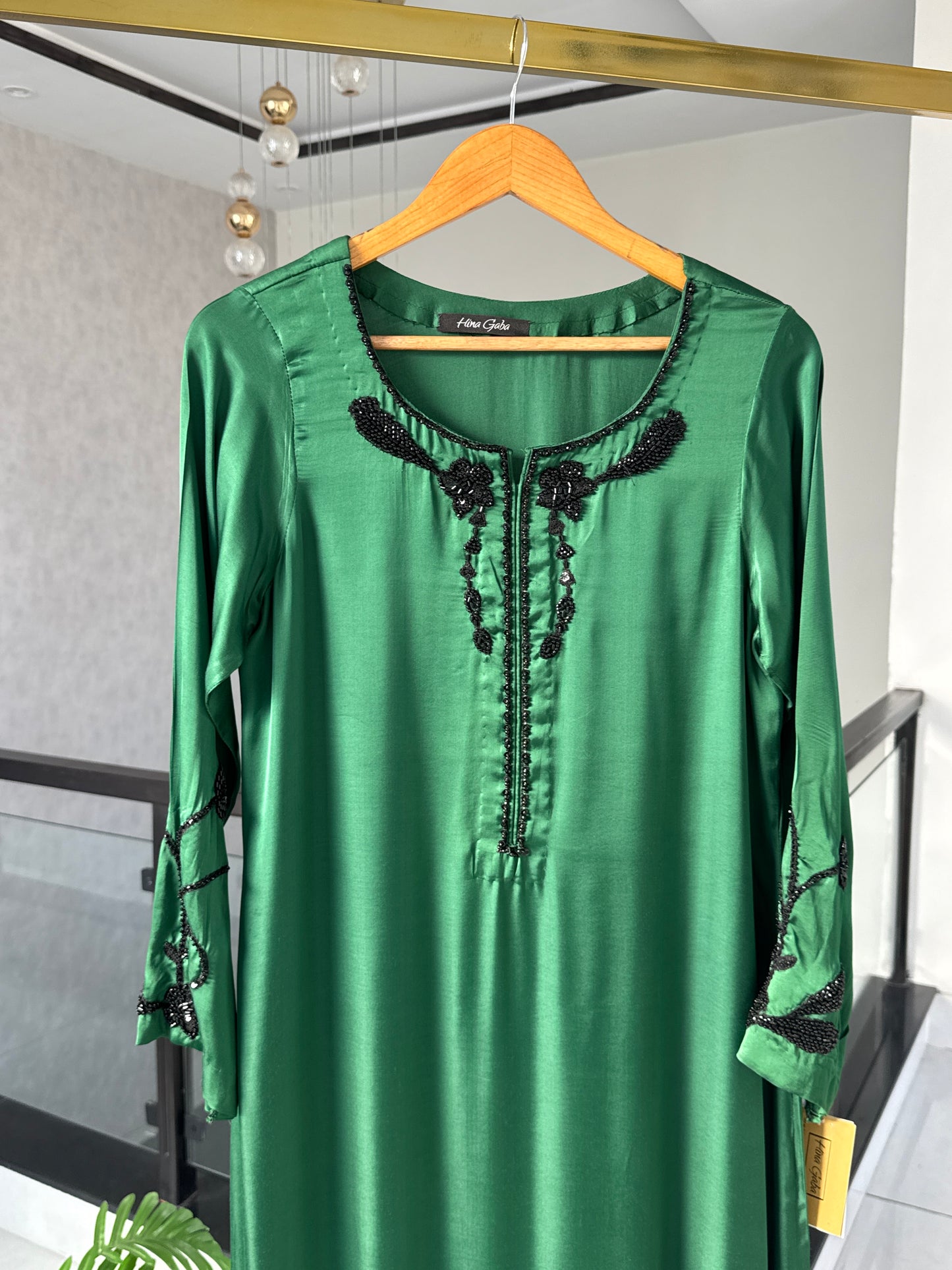 Emerald Noir Kaftan