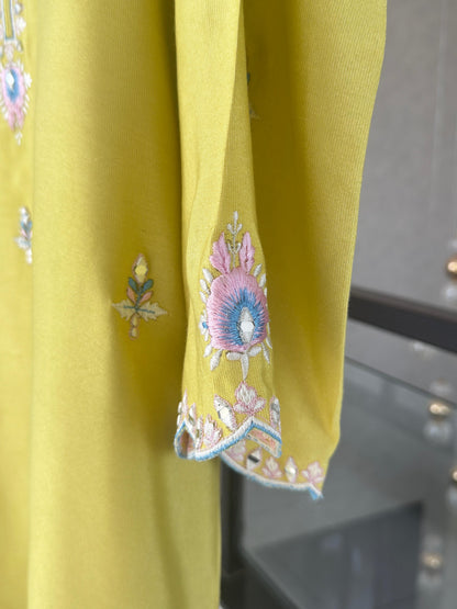 Lime Mirror Kurta