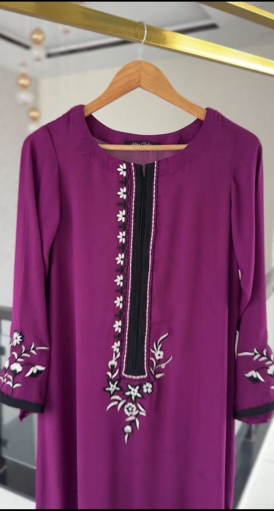 Plum Whisper Kaftan Set